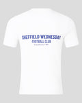 SHEFFIELD WEDNESDAY UNISEX SCRIPT T-SHIRT - WHITE
