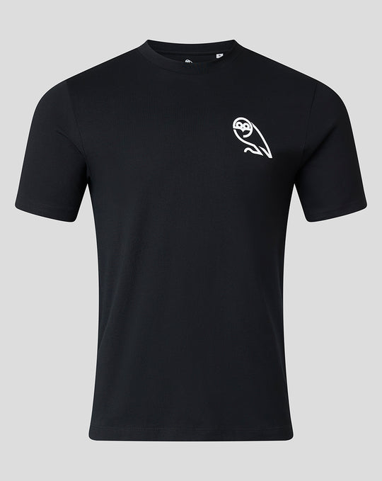 SHEFFIELD WEDNESDAY UNISEX SCRIPT T-SHIRT - BLACK