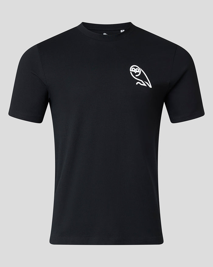 SHEFFIELD WEDNESDAY UNISEX SCRIPT T-SHIRT - BLACK