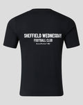 SHEFFIELD WEDNESDAY UNISEX SCRIPT T-SHIRT - BLACK