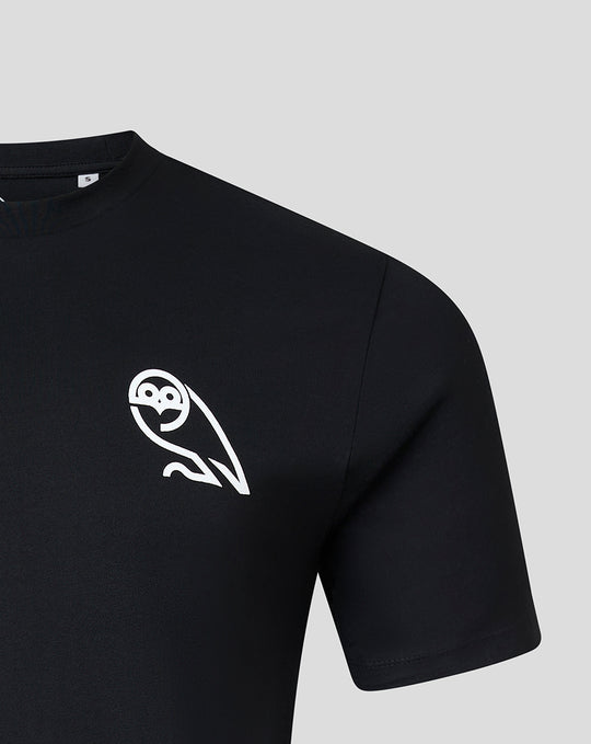 SHEFFIELD WEDNESDAY UNISEX SCRIPT T-SHIRT - BLACK