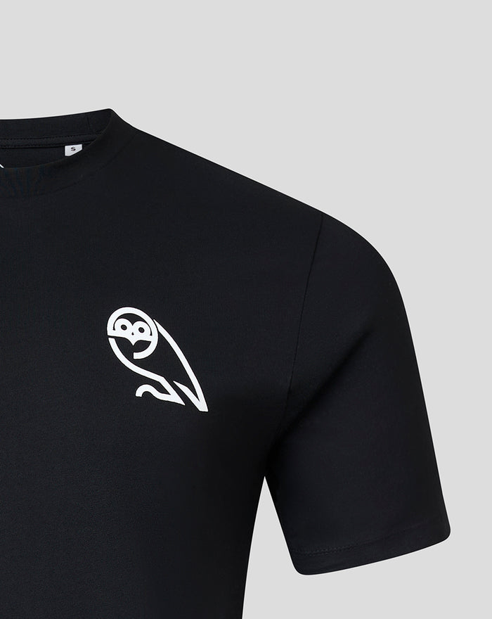 SHEFFIELD WEDNESDAY UNISEX SCRIPT T-SHIRT - BLACK
