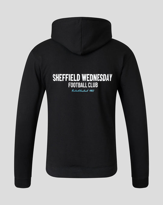 SHEFFIELD WEDNESDAY UNISEX OWLS HOODIE - BLACK
