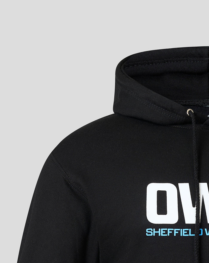 SHEFFIELD WEDNESDAY UNISEX OWLS HOODIE - BLACK