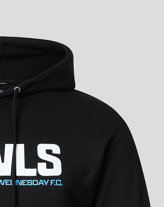 SHEFFIELD WEDNESDAY UNISEX OWLS HOODIE - BLACK