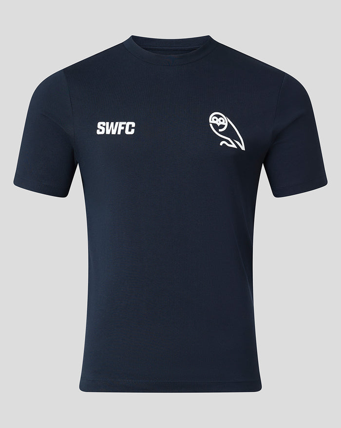 SHEFFIELD WEDNESDAY UNISEX SCRIPT T-SHIRT - NAVY