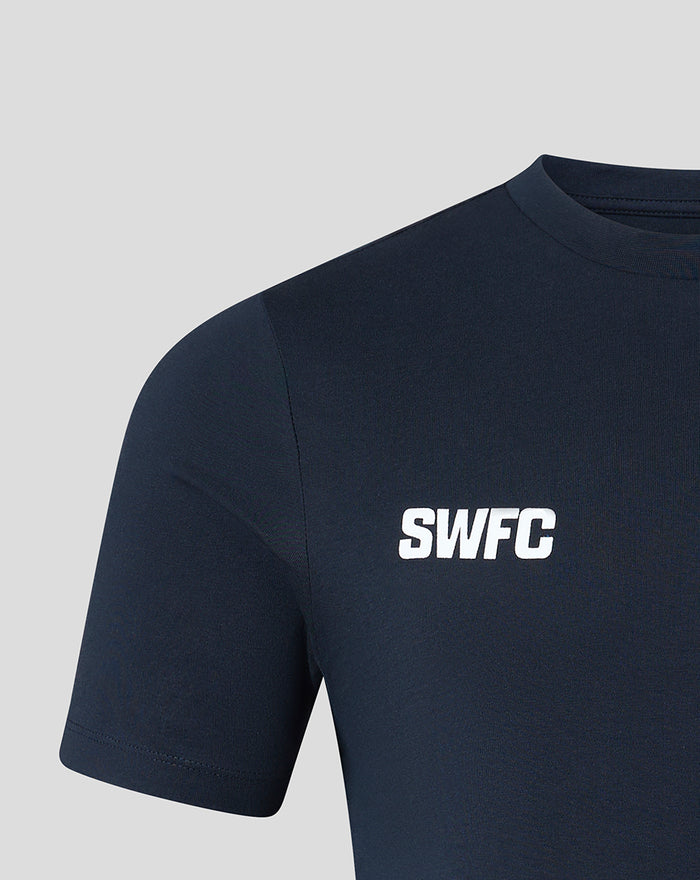 SHEFFIELD WEDNESDAY UNISEX SCRIPT T-SHIRT - NAVY