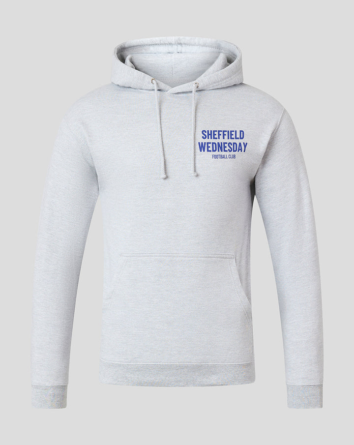 SHEFFIELD WEDNESDAY UNISEX SCRIPT HOODIE - GREY
