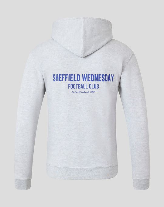SHEFFIELD WEDNESDAY UNISEX SCRIPT HOODIE - GREY