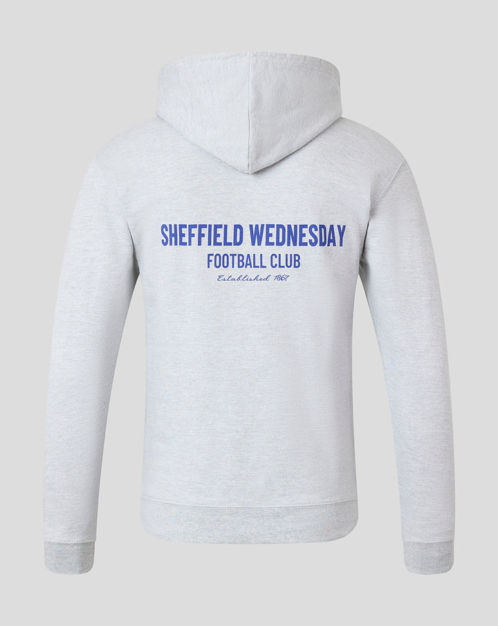 SHEFFIELD WEDNESDAY UNISEX SCRIPT HOODIE - GREY