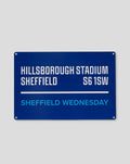 SHEFFIELD WEDNESDAY STREET SIGN