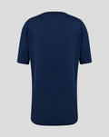 Back view of navy Sheffield Wednesday junior training short sleeve tee.