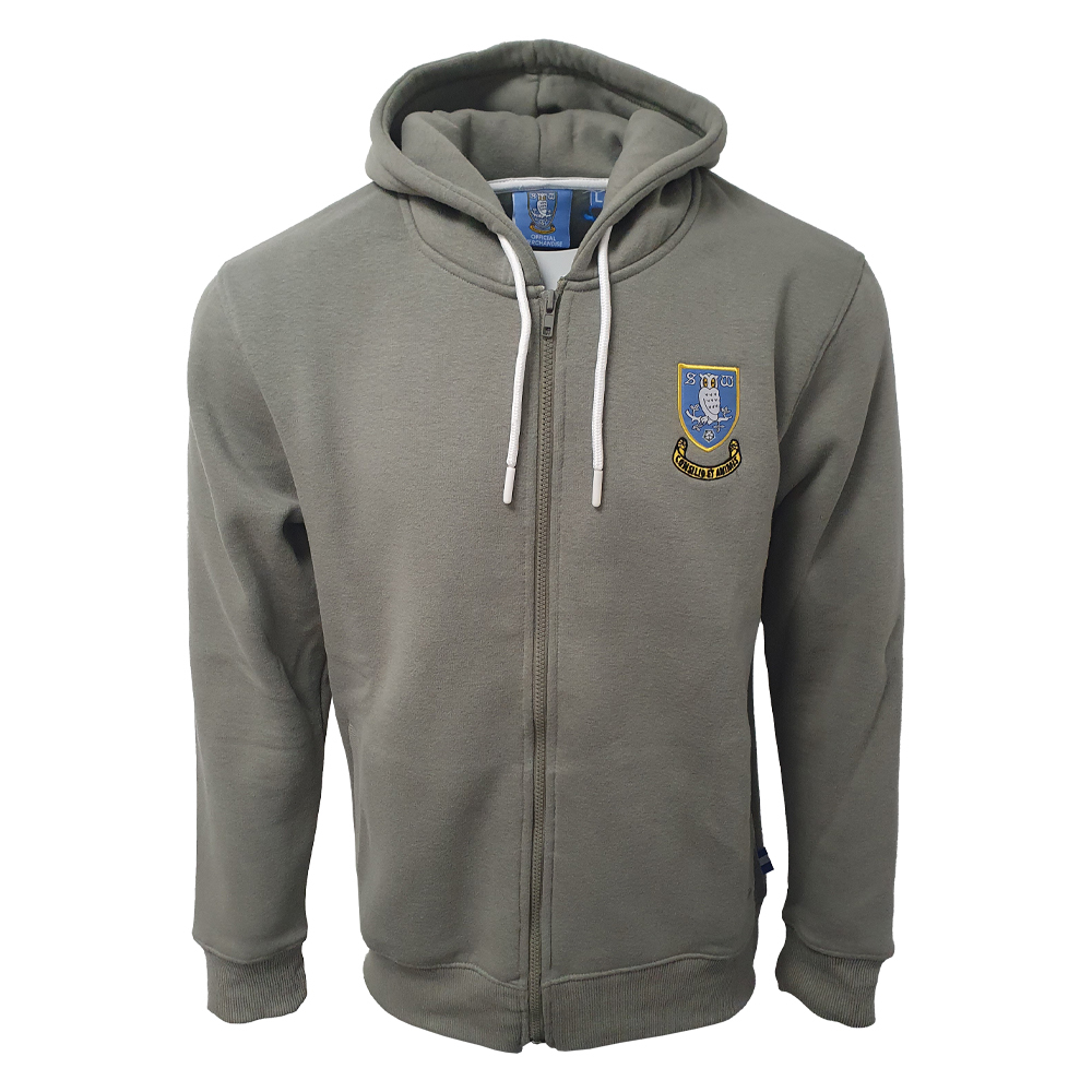 Mens Essential Full Zip Hoodie - Khaki