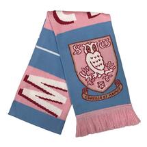 Blue and Pink Striped Jacquard Scarf