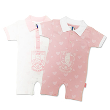 Girls Twin Pack Romper Suit