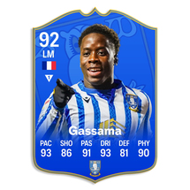 Gassama  A4 Signed Player Card Limited Edition