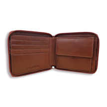 Zip Around Wallet Brown