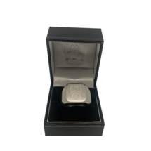 Stainless Steel Crest Signet Ring