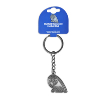 Antique Silver Crest Keyring & Pin Badge Set