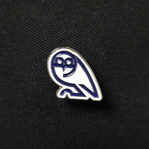 Enamel Retro Owl Pin Badge