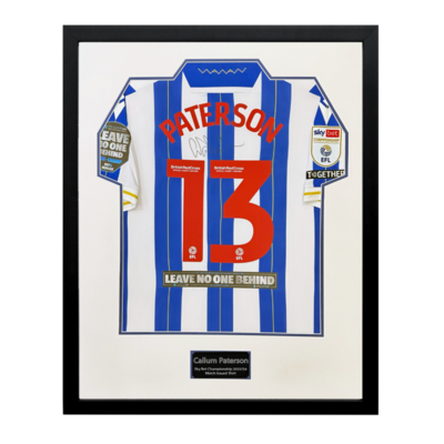 Callum Paterson Match Issue Shirt Display