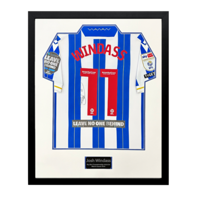 Josh Windass Match Issue Shirt Display