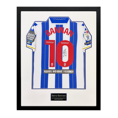 Barry Bannan Match Issue Shirt Display