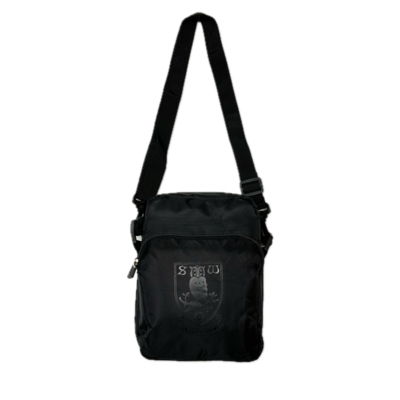 Crest Black Shoulder Bag