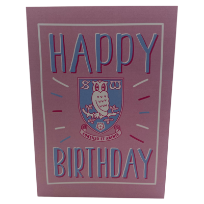 A5 Happy Birthday - Pink