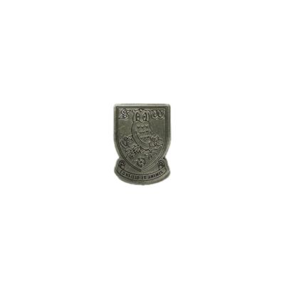 Silver Crest Metal Badge