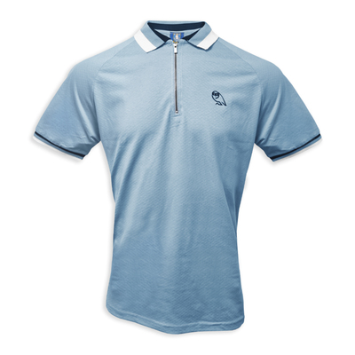 Mens Melton Zip Polo