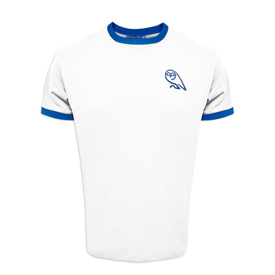 Essential Adult Retro Ringer T white royal