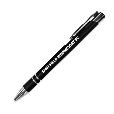 SWFC Black soft feel ball point pen