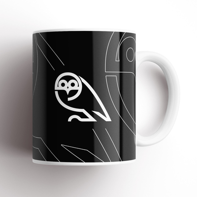 Black Retro Mug
