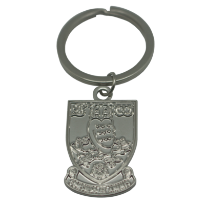Silver Plated Crest Keyring
