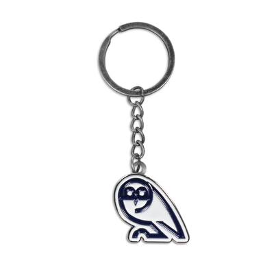 Enamel Retro Owl Keyring
